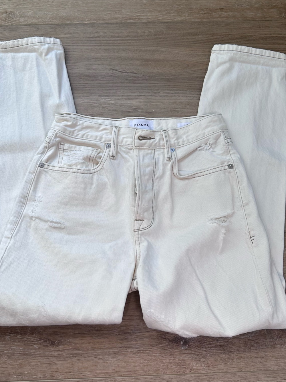 Frame Denim White Le Original Jeans